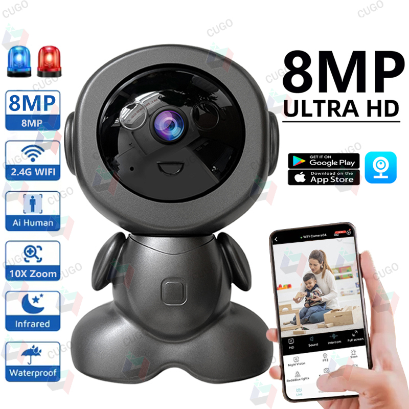 Smart Home Camera Ezviz - 8 МП Wi-Fi PTZ IP-камера для