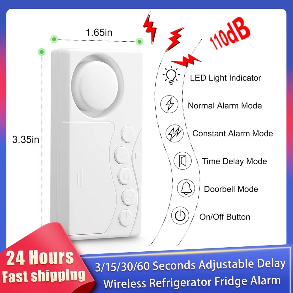 Wireless Door Sensor - Дверная сигнализация с задержкой, 3/15/30/60 секунд