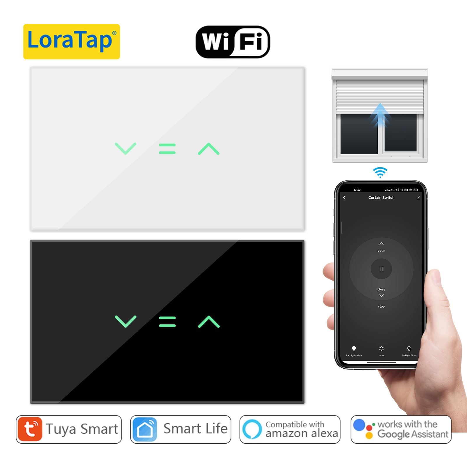 Universal Remote Smart Home - LoraTap американские шторы, переключатель рольставней, подсветка,