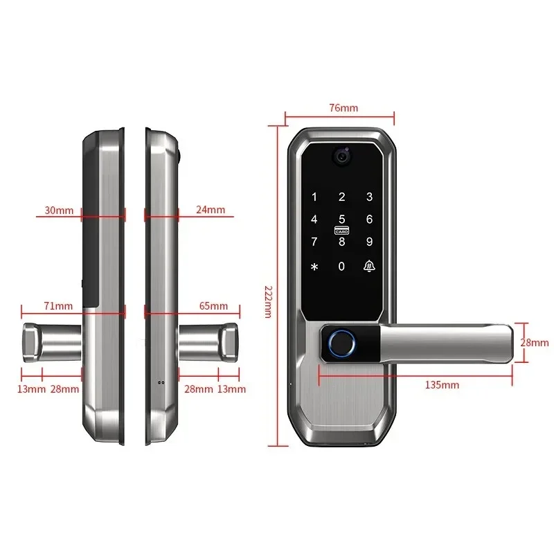 Умный дверной замок Tuya WiFi  – обзор и цена Smart Home Door Lock