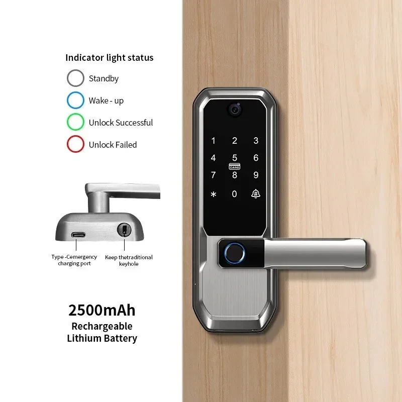 Умный дверной замок Tuya WiFi  – обзор и цена Smart Home Door Lock