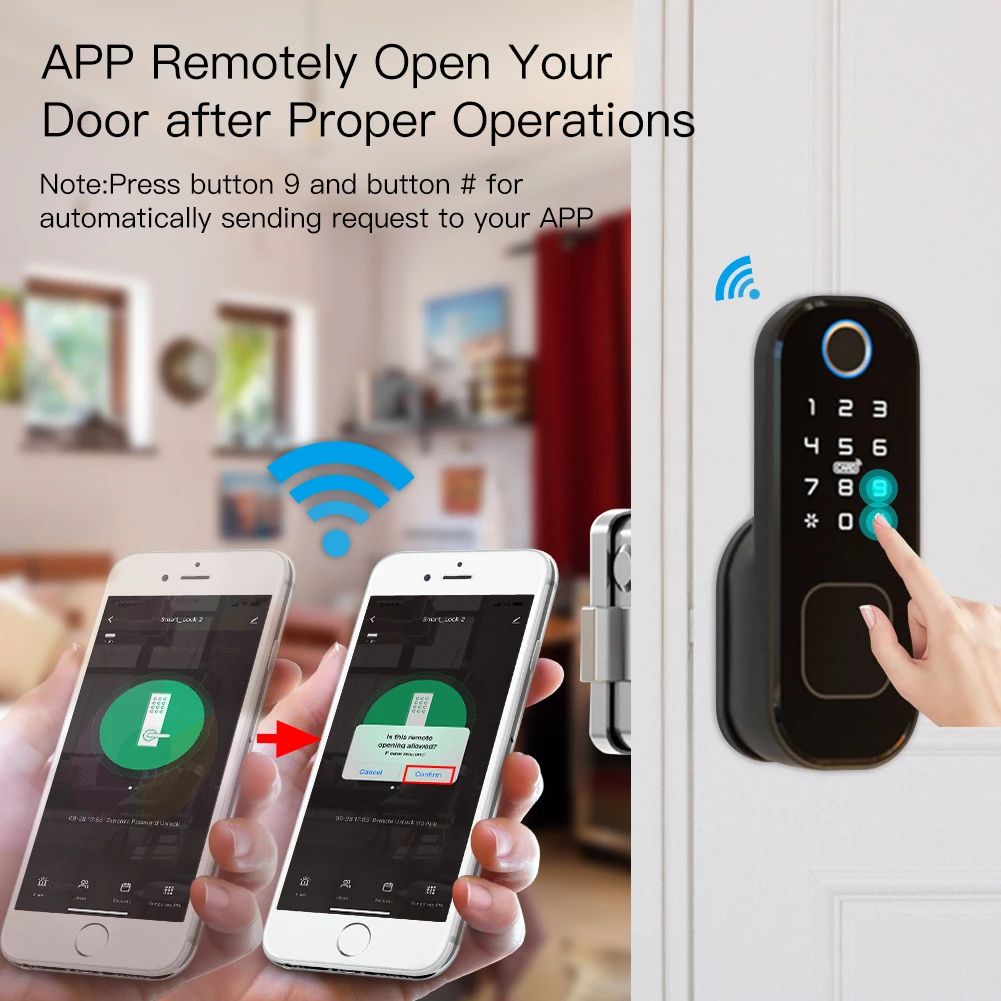 MOES WiFi Tuya умный замок две – обзор и цена Smart Home Door Lock